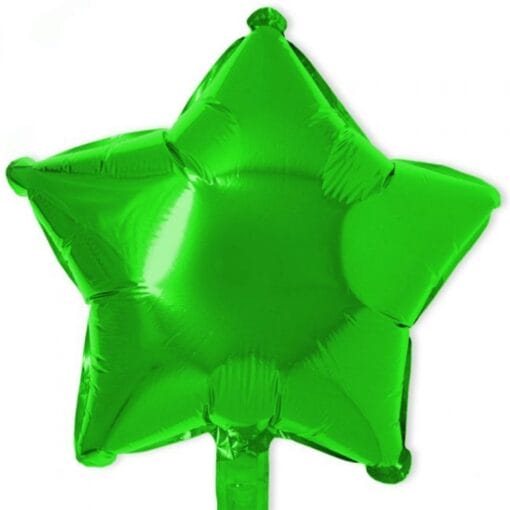 18&Quot; Str Shiny Green Foil Balloon