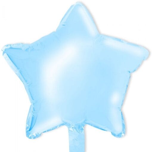 18&Quot; Str Shiny Baby Blue Foil Balloon