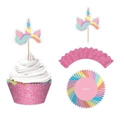 24PCS Unicorn Cupcake Kit
