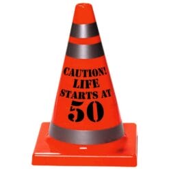 50th Birthday Caution Cone