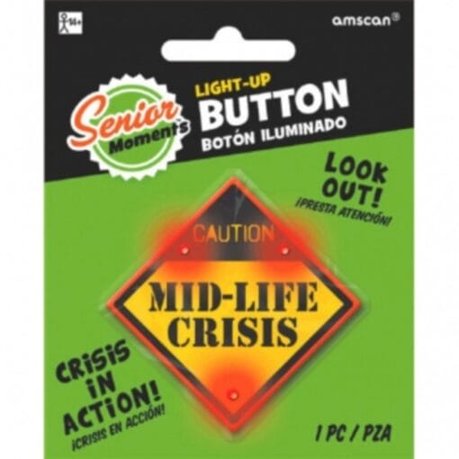 Over-The-Hill Mid Life Crisis Flashing Button
