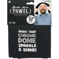 Over The Hill Bald Man Dome Towel
