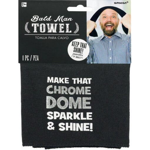 Over The Hill Bald Man Dome Towel