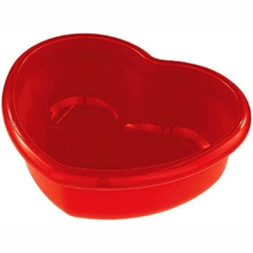 Red Heart Plastic Bowl 11&Quot;