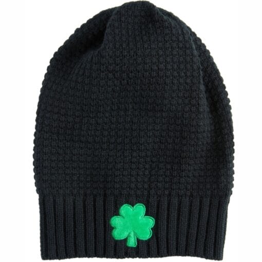 Black Beanie W/Shamrock