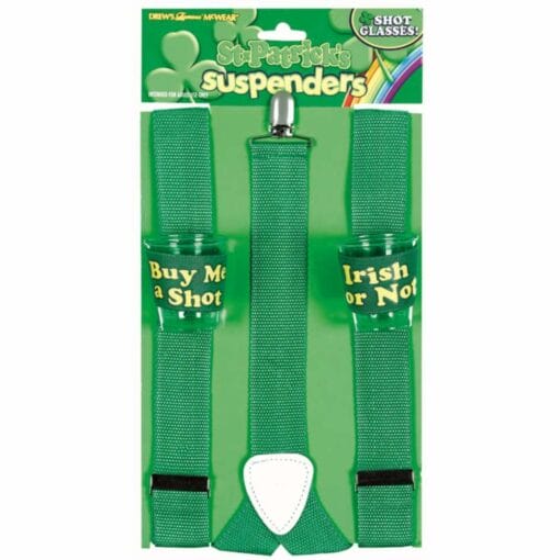 St Patrick'S Day Shot Glass Suspenders