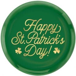 Happy St Patrick's Day Coupe Platter 14"