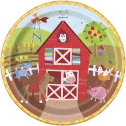 Farm Party Plates 9" 8CT