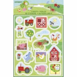 Farm Party Stickers 4-Sheets