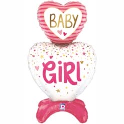 28" SHP Baby Girl Standup Balloon