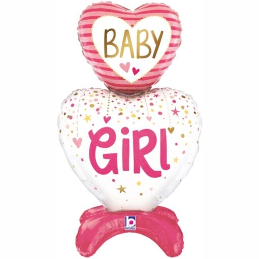 28&Quot; Shp Baby Girl Standup Balloon