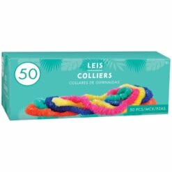 Leis Assorted Color Poly Box of 50