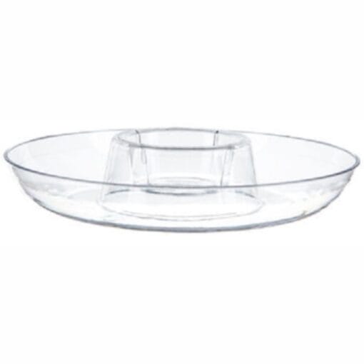 Chip &Amp; Dip Bowl, Clear 6&Quot;