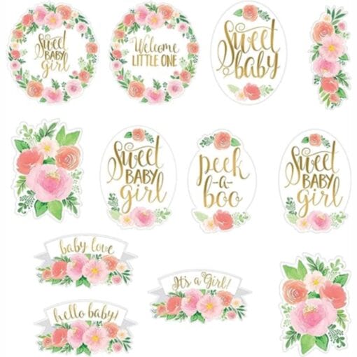 Floral Baby Cutouts