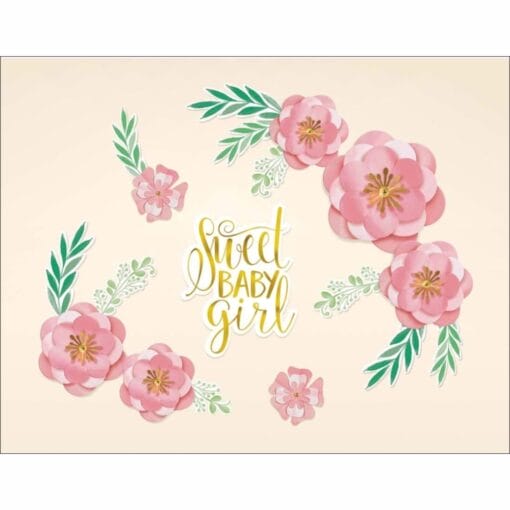 Floral Baby Backdrop Kit