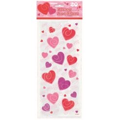 Hearts-A-Whirl Cello Bags 20CT