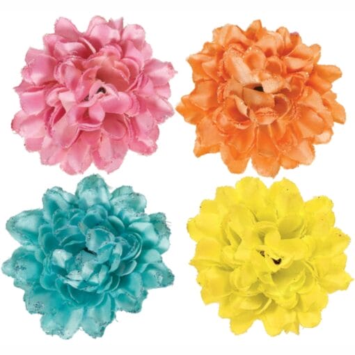 Oasis Mini Rose Hairclips Astd 4Pk