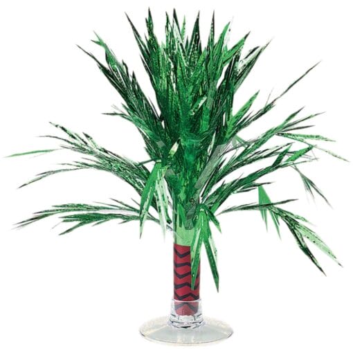 Mini Palm Tree Foil Centerpiece 8.5In