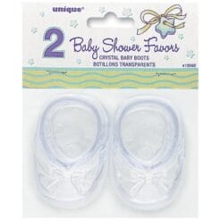 Baby Boots 3" Clear Crys Favors 2CT