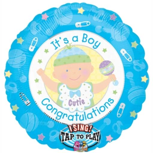 28&Quot; Its A Boy Sing-A-Tune Balloon