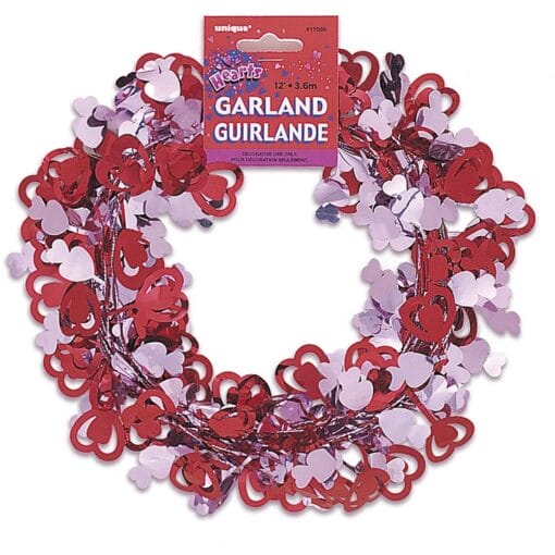 Heart Wire Garland 12Ft