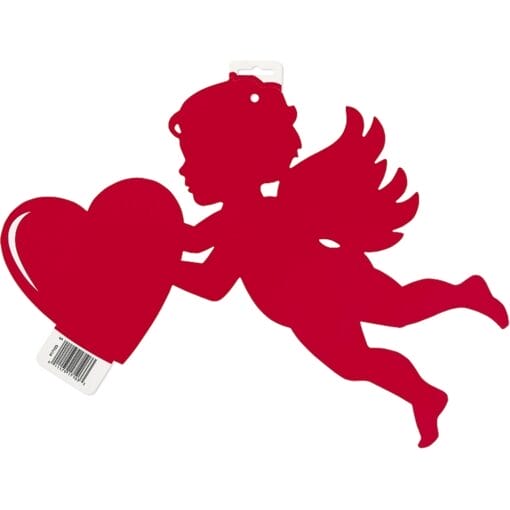 Red Cupid Cutout Print 2 Sides