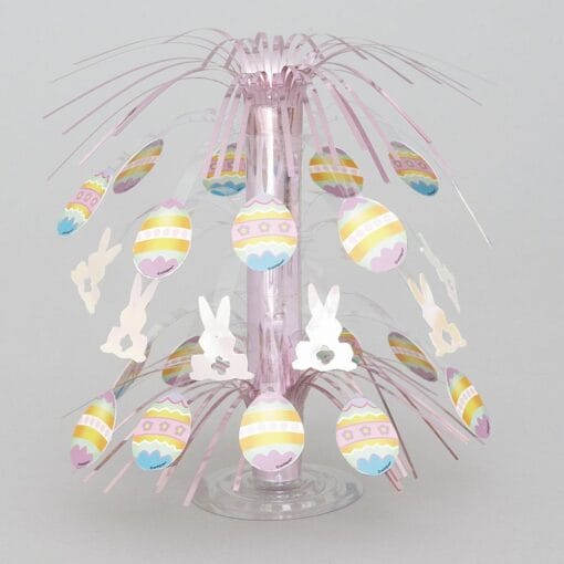 Bunny Eggscitemnt 8.5&Quot; Cscde Centerpiece