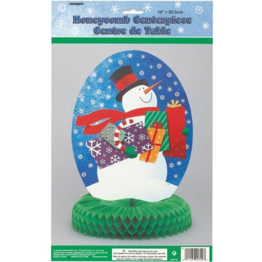 Snowman Gifts Hnycmb Cntrp 14&Quot;