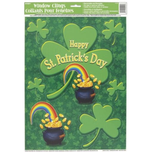 St Patricks Day Window Clings