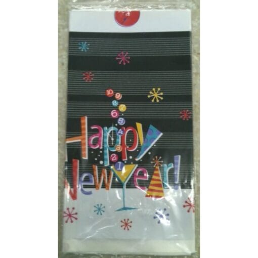 New Year Countdown Plastic Tablecover