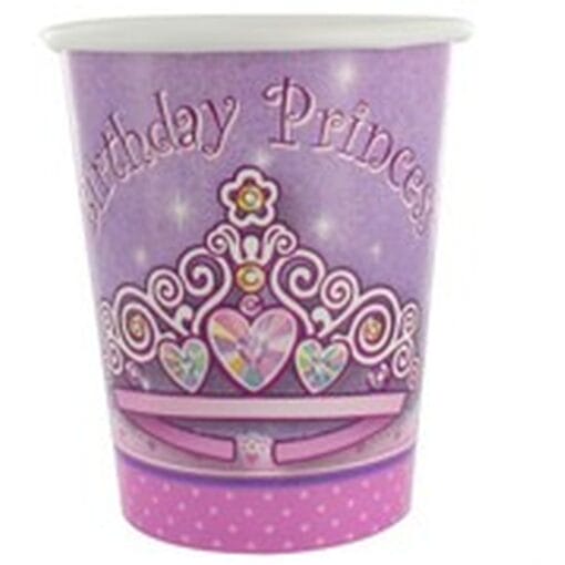 Princess Birthday Cups Hot/Cold 9Oz 8Ct