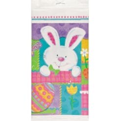 Patchwork Bunny Tablecover Plastic 54x84
