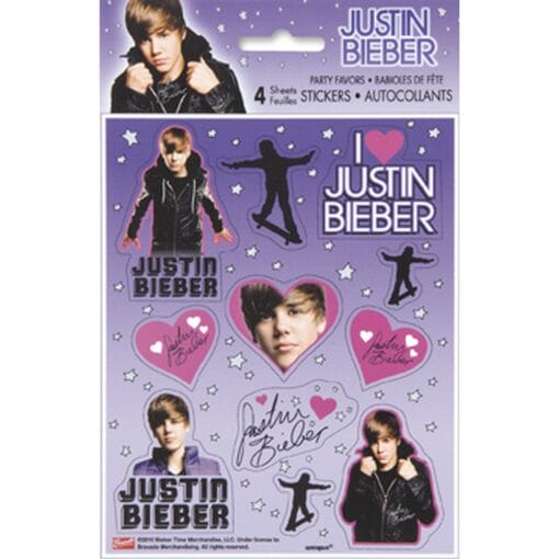 Stickers, Justin Bieber 4Sht