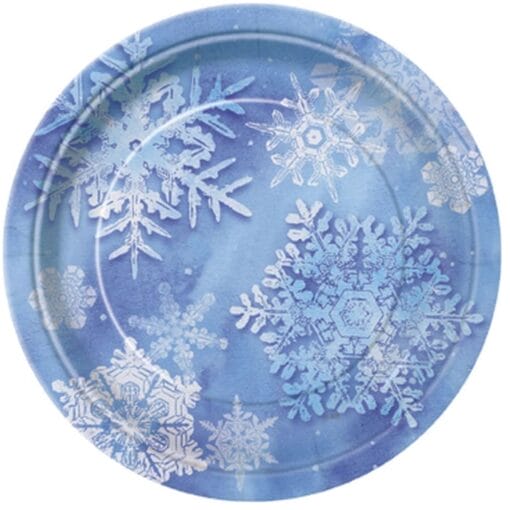 Snowflake Plates 7&Quot; 8Ct