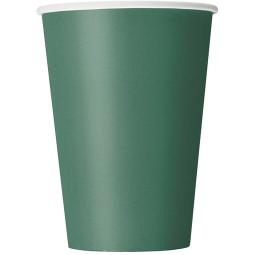 Forest Green Cups Hot/Cold 9Oz 14Ct