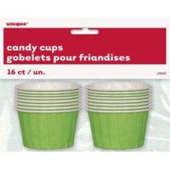 Lime Green Candy Cups 2" Wide 16CT