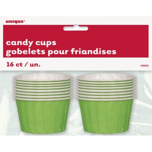 Lime Green Candy Cups 2&Quot; Wide 16Ct