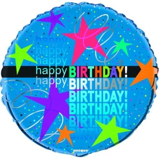 18&Quot; Rnd Cosmic Birthday Foil Balloon