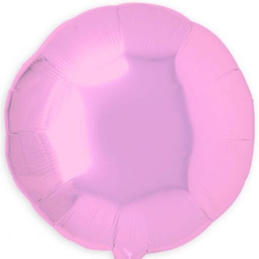 18&Quot; Rnd Shiny Baby Pink Foil Balloon