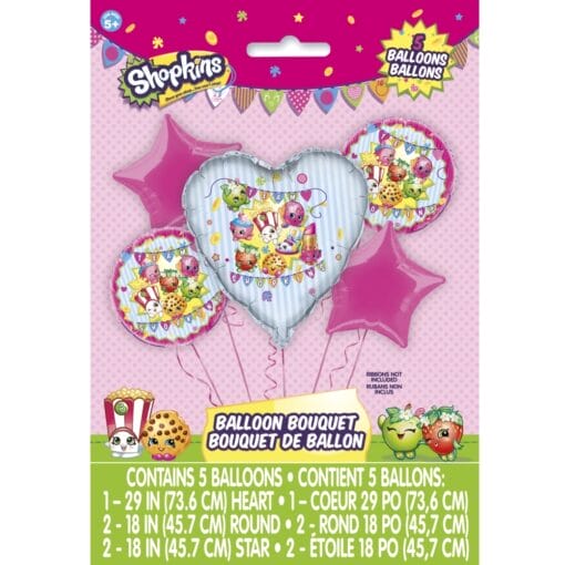 Shopkins Balloon Bouquet-5Pc