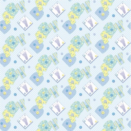 Baby Blue Stitching Giftwrap 30&Quot;X5'