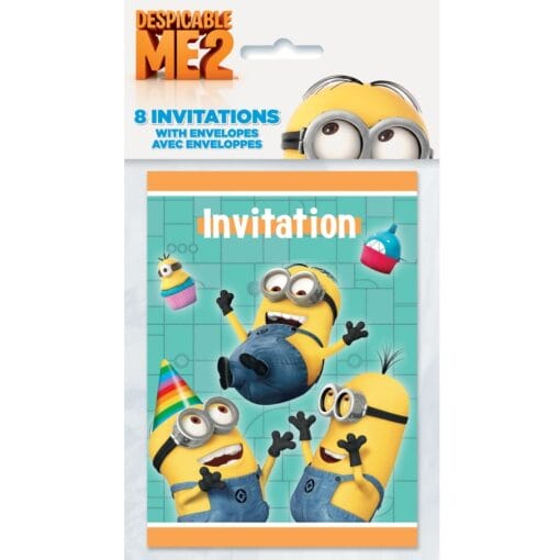 Despicable Me 2 Invitations 8Ct