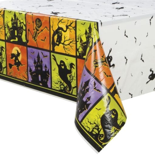 Haunted House Tablecover Plastic 54X84