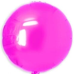 18" RND Shiny Hot Pink Foil Balloon