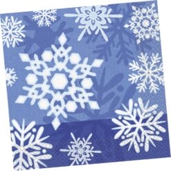 Winter Snowflake Napkins Lunch 16CT