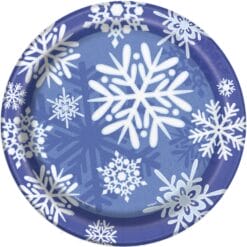 Winter Snowflake Plates 9" 8CT