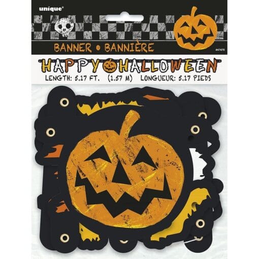 Happy Halloween Jointed Banner 5.17Ft