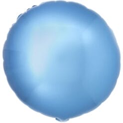 18" RND Chrome Blue Foil Balloon