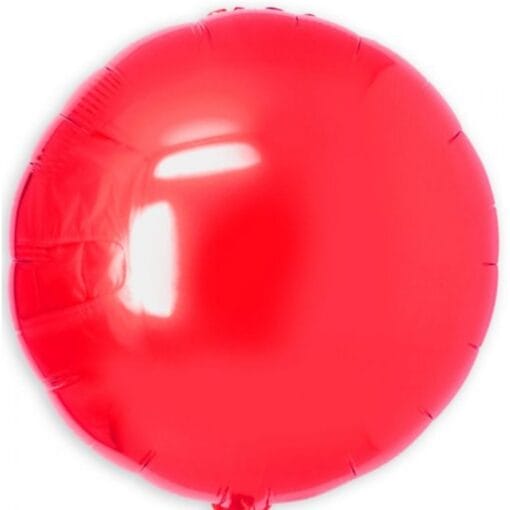 18&Quot; Rnd Shiny Red Foil Balloon