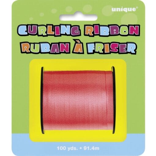 Red Curling Ribbon 100Yd